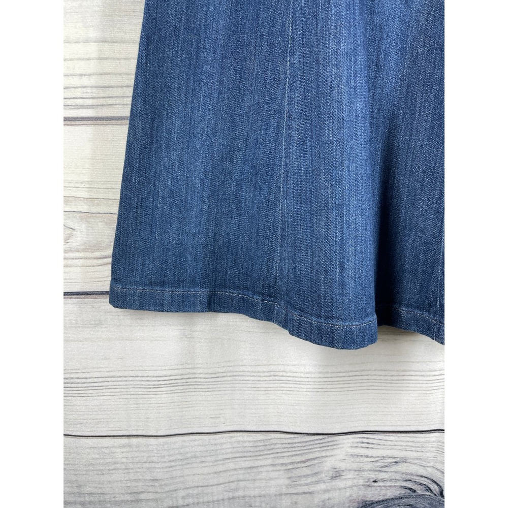 L. L. Bean A-Line Denim Skirt Retro Blue Size 8 Regular - Picture 5 of 7